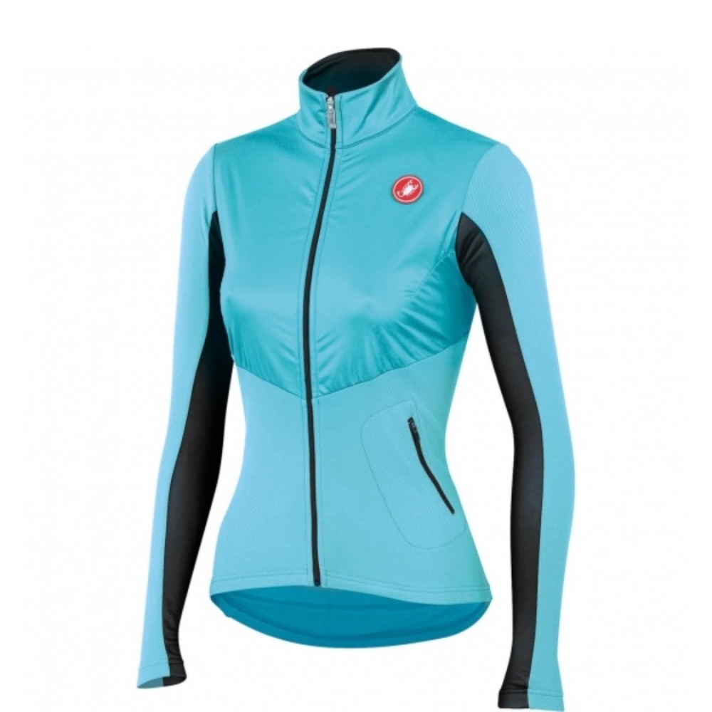 Castelli Illumina cycling jersey blue/anthracite